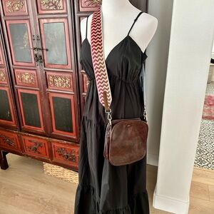 Brown Leather Crossbody Bag